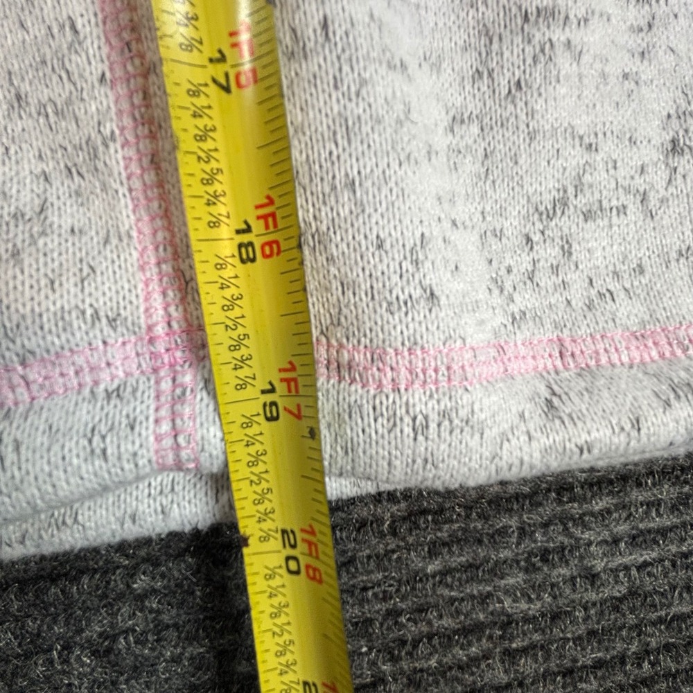 Thread & Supply Grey Pink‎ Hivo Pink Frosting Quarter Zip Fleece Pullover XL - Picture 8 of 8